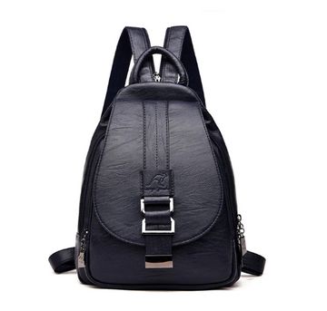 Women Leather Backpacks Vintage Female Shoulder Bag Sac A Dos Travel Ladies Bagpack Mochilas School Bags Girls Preppy Bookbag